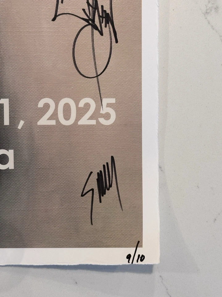 Linkin Park From Zero 910 Nashville TN SIGNED POSTER Entire Band AUTOGRA G2U - Image 2 of 4