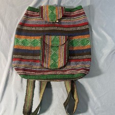 Multicolor Serape Boho Backpack Mexican Handmade