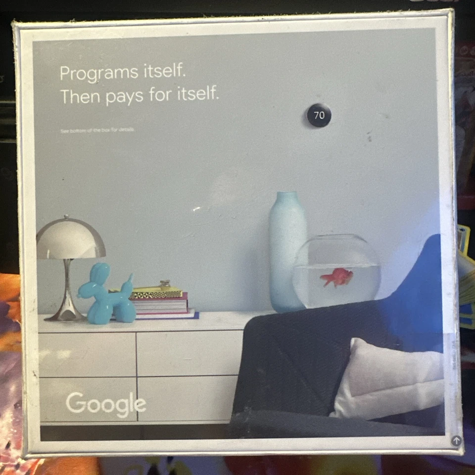 Google Nest Learning Thermostat (3rd Generation) T3019US Polished Steel - NEW - Image 2 of 4