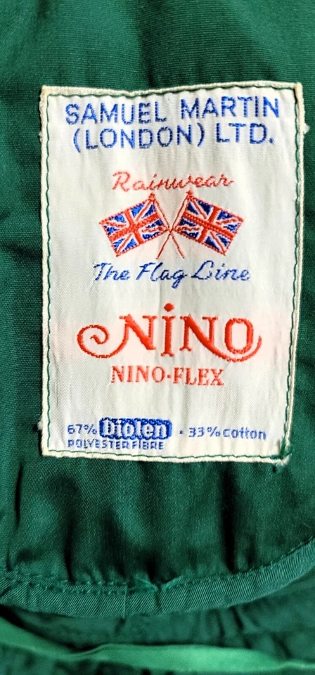 Sombrero de lluvia vintage 1970 verde Samuel Martin, Londres, cubo para mujer Foto 2 de 4