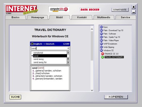 Internet Einsteiger 3/2001 Heft-CD 10 Vollversion Spiele Links Verschlüsselung - Bild 12 von 14