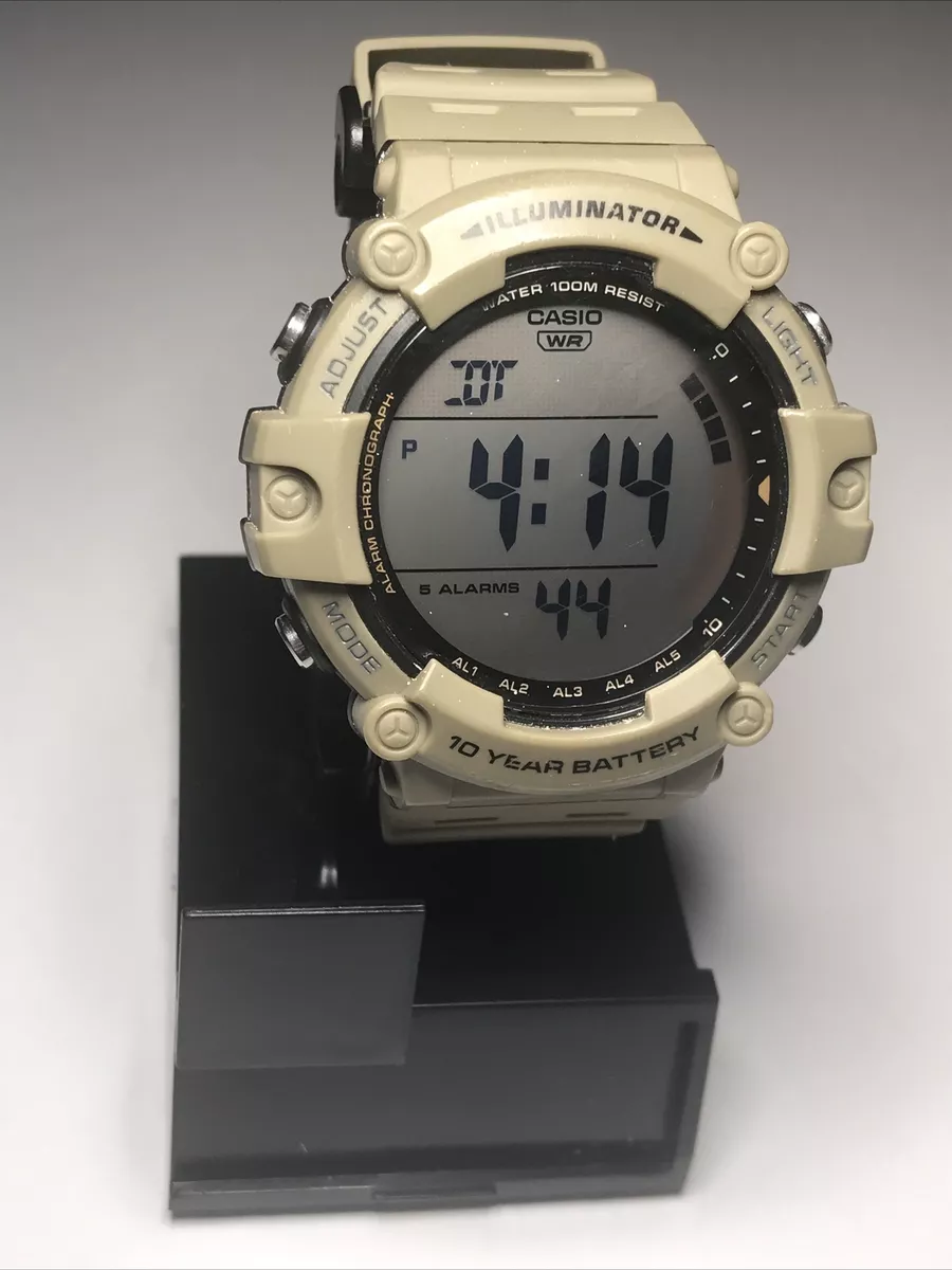 Casio Men s Digital Illuminator 5 Alarms Quartz Watch AE1500WH Mod 3502 CIO1