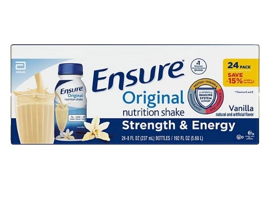 Batidos Ensure Vainilla resistencia y energía