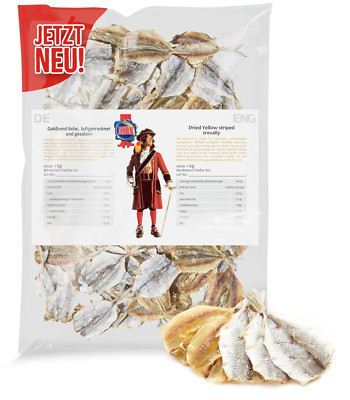 Goldband Selar Original getrocknet 1kg natürlicher Snack getrocknet & gesalzen