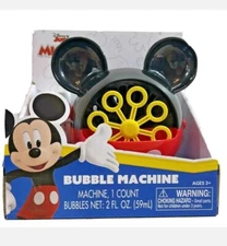 New Disney Junior Mickey Mouse Bubble Machine W Bubbles Brand Batteries Required