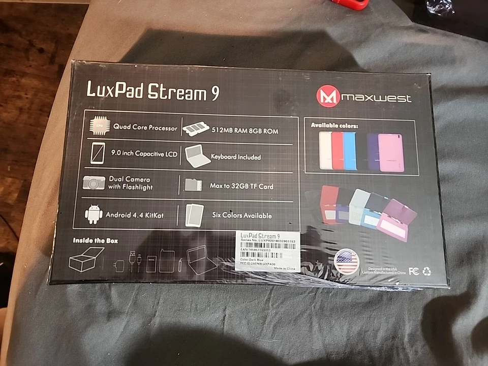 Maxwest LuxPad Stream 9 Tablen New Sealed (Dark Blue) - Image 3 of 4