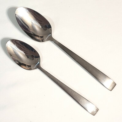 1 Teaspoon 1 Oval Soup Spoon HAMPSTEAD 18/10 Stainless Flatware by Oneida Silver