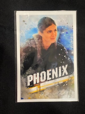 Monica Barbaro Pheonix Top Gun Maverick 4x6 Sketch Photo John Rudolph Signed V1