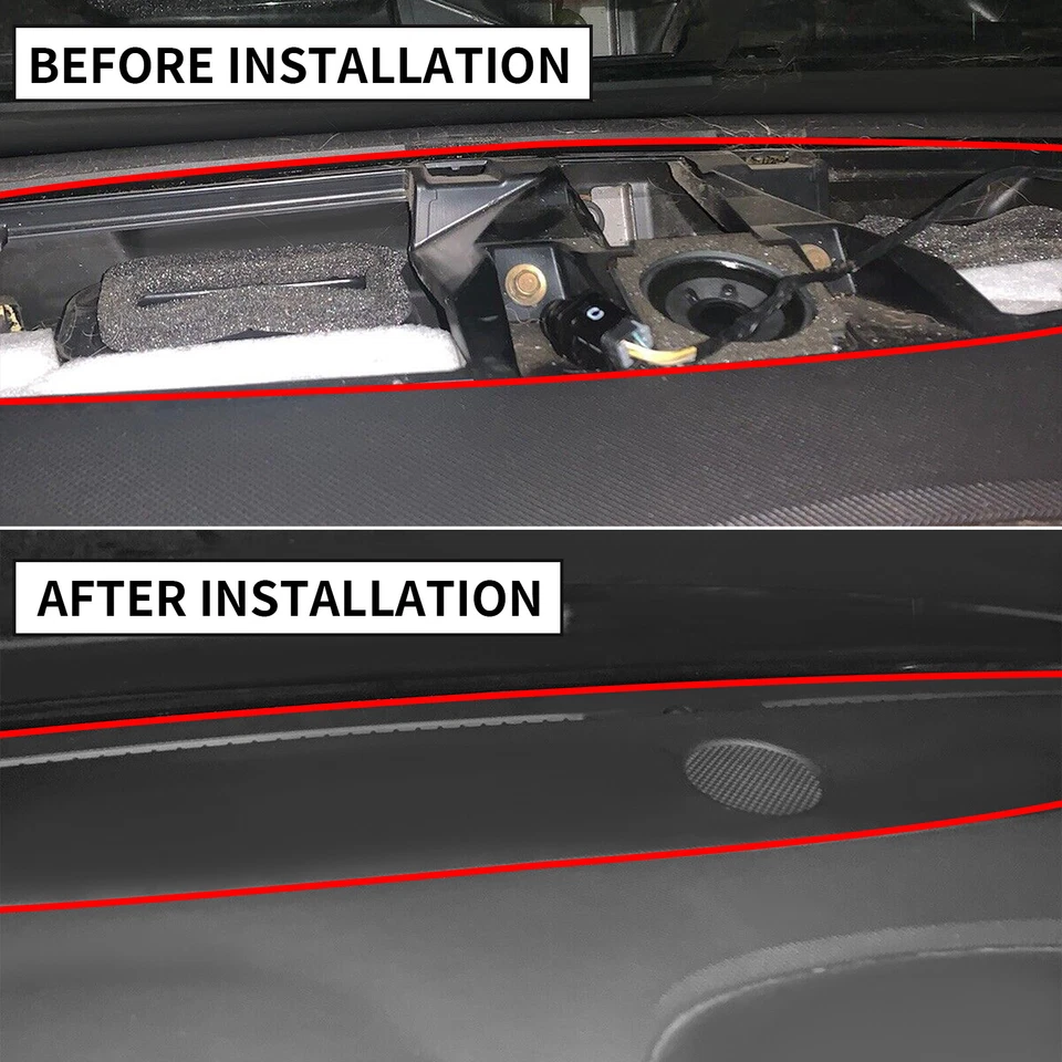 Panel descongelador de moldura de tablero delantero negro para 03-07 Cadillac CTS / 04-06 SRX Foto 2 de 4