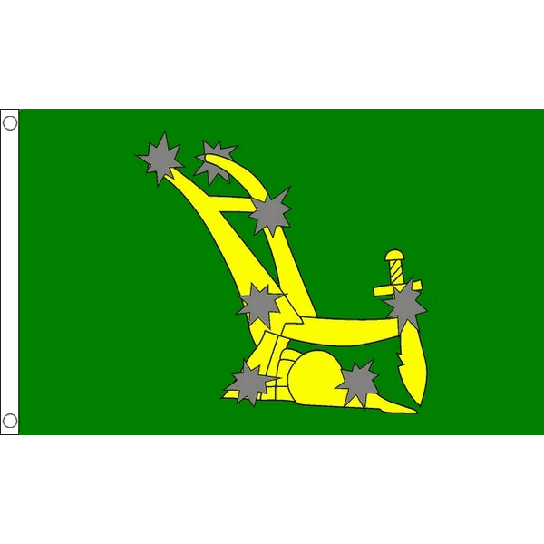 BANDIERA IRLANDA STARRY PLOUGH VERDE 250x150cm - GRAN BANDIERA IRISH REPUBLICAN