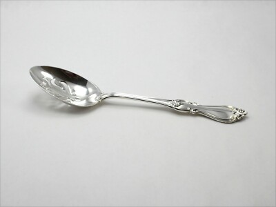 Towle Queen Elizabeth I Sterling Silver Pierced Serving Spoon