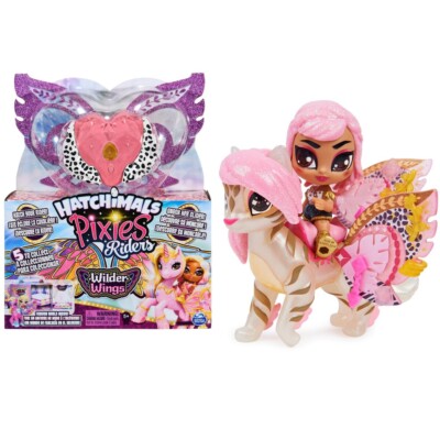 Rhythm Puppe Rachel i Tigrette Hatchimals Pixies Riders Wilder Wings Starligh