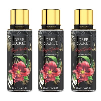 Deep Secret - ROYAL GARDEN fine fragrance mist 250ml (3Stück)