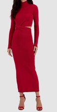 Rachel Rachel Women Red Roy Women's Hunter Mock-Neck Sweater Dress Size XL