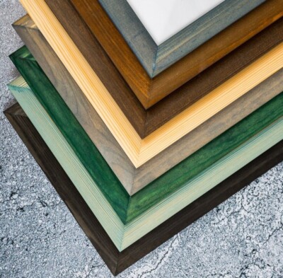 Rustic Wooden Picture Frames - Natural Solid Wood - Wall Mount/ Tabletop Display