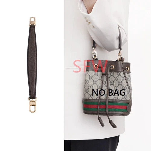 Top Handle Leather For Gucci Ophidia Mini Bucket Bag Shoulder Strap