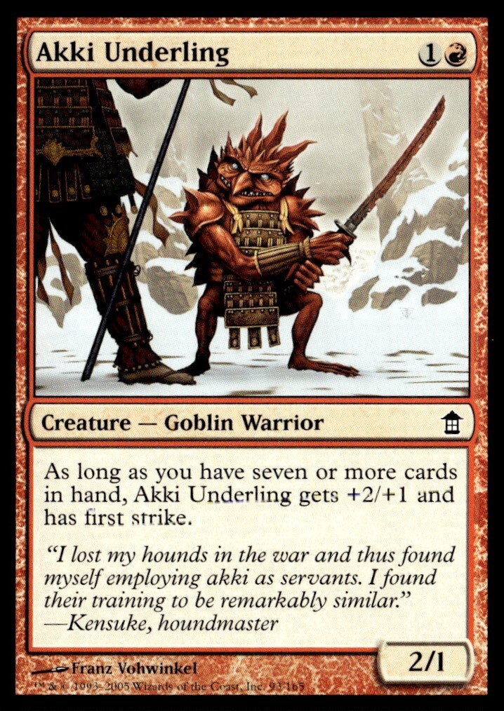 2005 Saviors of Kamigawa Akki Underling Expansion/Common #93