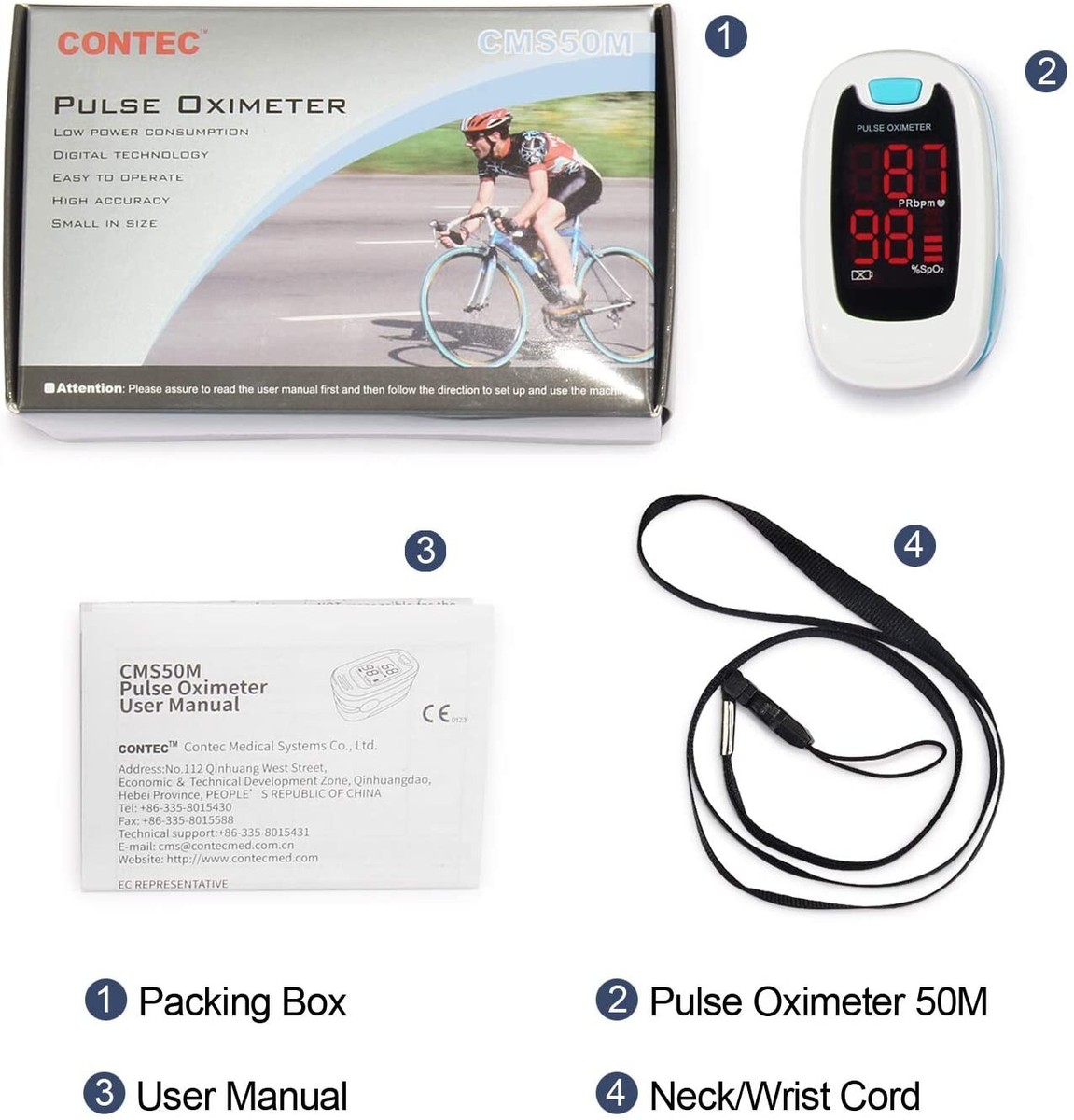 KKmier 3-in-1 Ossimetro Saturimetro Pulsossimetro Da Dito Professionale - Foto 9