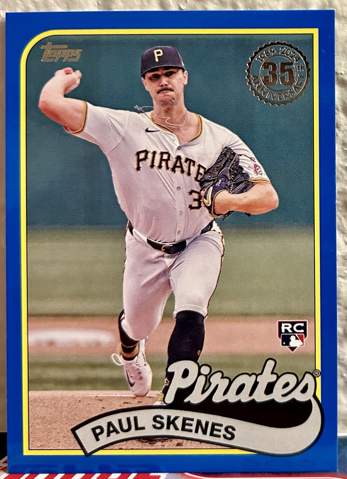 2024 Topps Update Paul Skenes Rookie 1989 Topps Blue #89US-46 Pirates RC SP