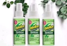 OdoBan Disinfectant Fabric/Air Freshener 4oz Travel Size (3pk) Eucalyptus 