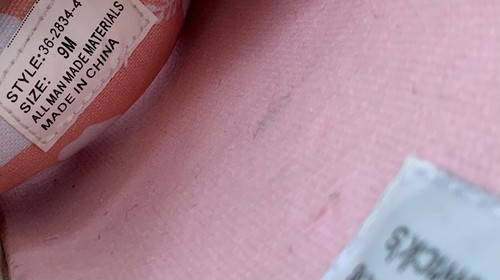 REAL COMFORT BY CHADWICKS SNEAKER PLATFORM ROSA SLIDES TAGLIA 9 - Foto 8 di 9