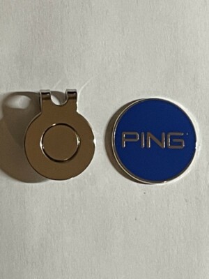 (1) Karsten PING 1'' Coin Style Golf Marker W/ Bonus Hat Clip - Quality Made