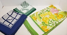 Lot of 3 Vintage Avon Scarfs,Sportif, Paoli, SM Kent 100% Acetate Made in Japan
