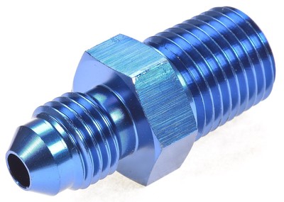 JEGS 100103 Blue Straight Flare Fitting