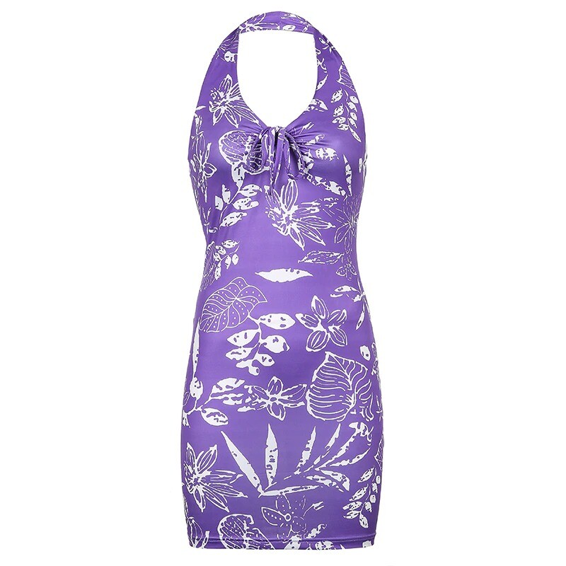 keyhole halter neck dress Linden White Halter Neck Keyhole Cut-Out Mini Dress, L / White