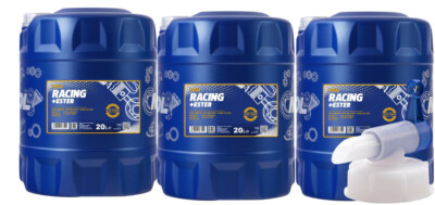 60 Liter Mannol Racing + Ester 10W-60 Motoröl VW BMW Alfa Lancia 10W60 + Hahn