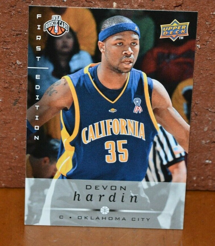 BASKETBALL CARD UD FIRST EDITION DEVON HARDIN OKLAHAMA CITY | eBay