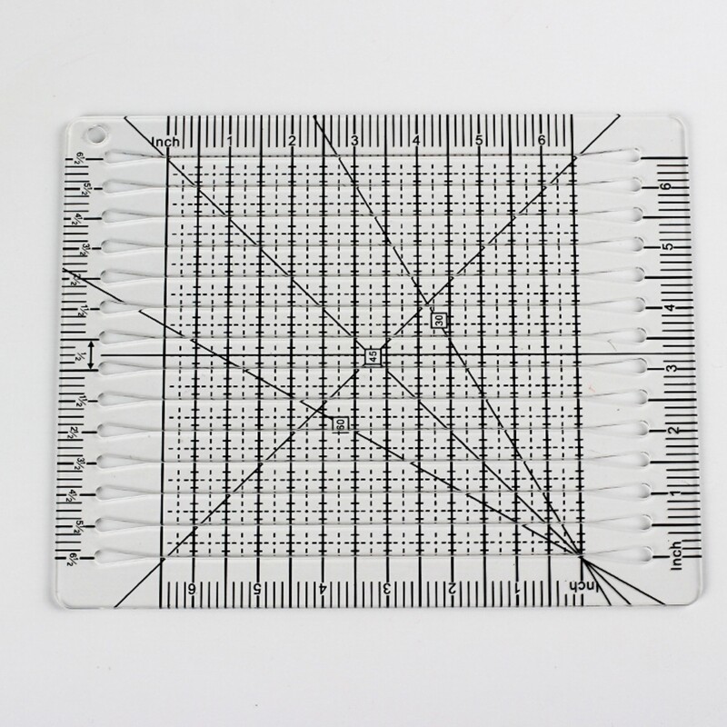 Slotted Quilting Ruler Durable Patchwork Ruler DIY Cutting Art Craft eBay