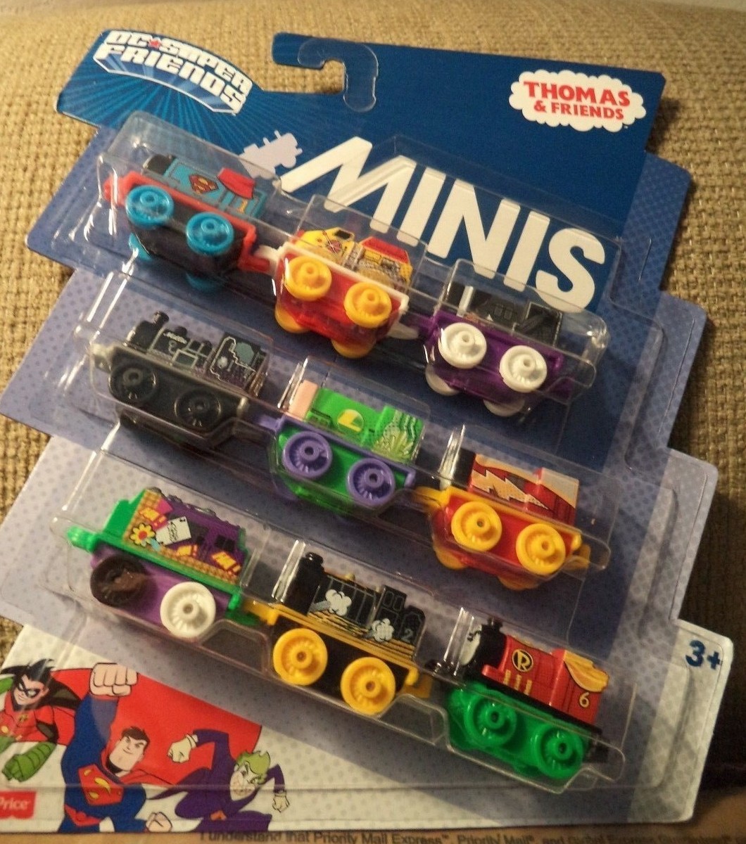THOMAS & FRIENDS MINIS DC SUPER FRIENDS JOKER CATWOMAN SUPERMAN