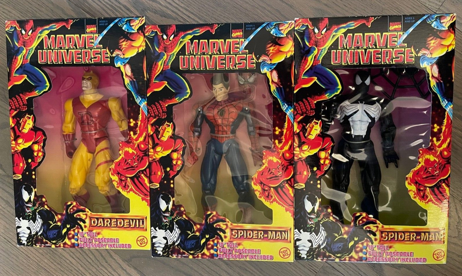 Daredevil | Spider-Man (Black Costume) | Peter Parker Marvel 10" inch ToyBiz NEW