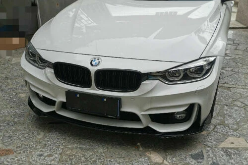Alerón labial delantero para BMW Serie 3 Serie 4 Serie 5 M4 M3 Estilo Fibra de Carbono Foto 4 de 4