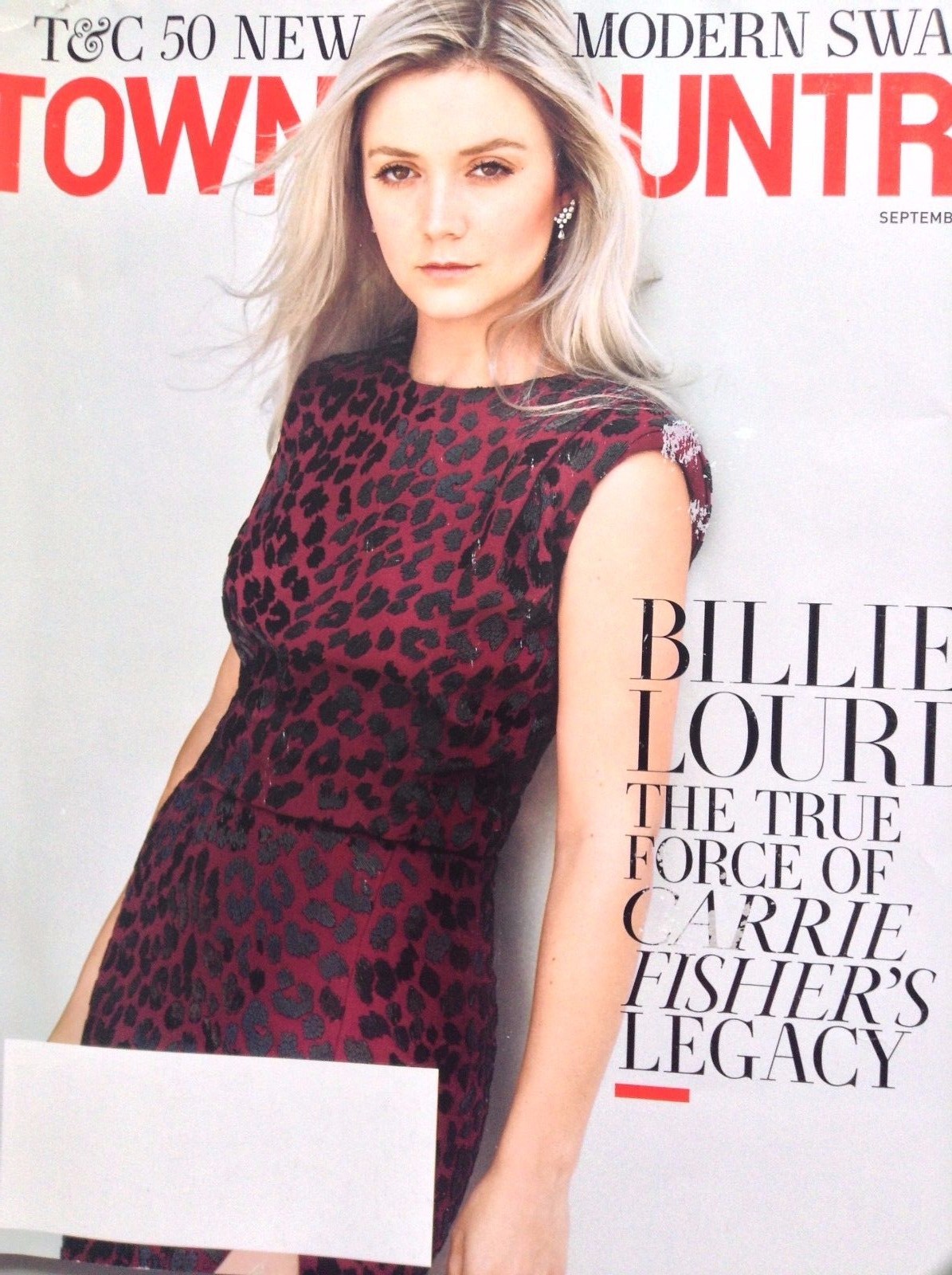 Town & Country Magazine Billie Lourd September 2017 100717nonrh eBay