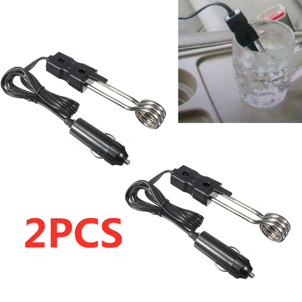 2X Portable 24V Car Immersion Heater Auto Hot Boiler Electric Tea Coffee  Water | eBay