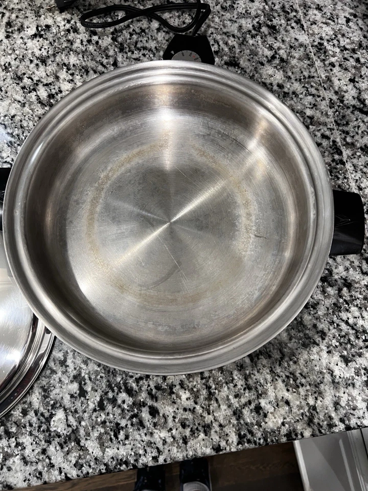"Sartén eléctrica vintage Vollrath 11"" acero inoxidable modelo #28" Foto 3 de 4
