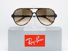 Ray-Ban Cats 5000 RB4125 59mm Aviator Unisex Sunglasses - Brown Gradient Lens