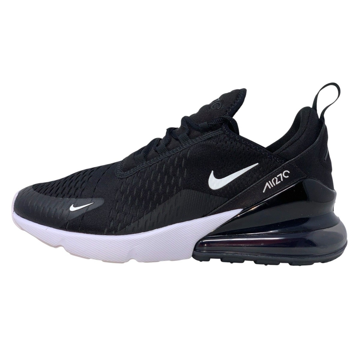 Nike Air Max 270 Panda Black Sneakers, Size 7 / 8.5W BNIB AH8050