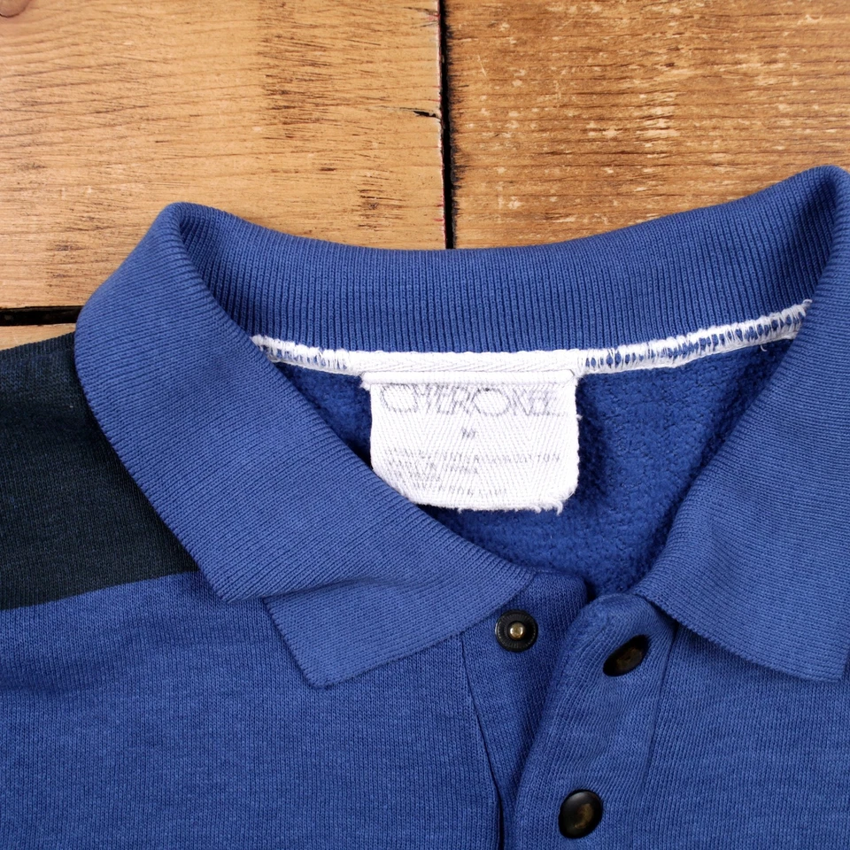 Sudadera de Colección Cherokee Estampada Completa M Bolsillos con Cuello Para Hombre Azul Foto 3 de 4