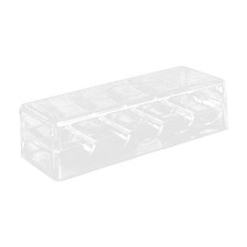 Acryl -Chip -Rack Clear 5 Kompartiment staubfeste multifunktionale Chiptr&auml;ger