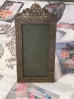 Antique Vintage French Ormolu Brass Small Picture Photo Frame Easel Tabletop  — photo 1