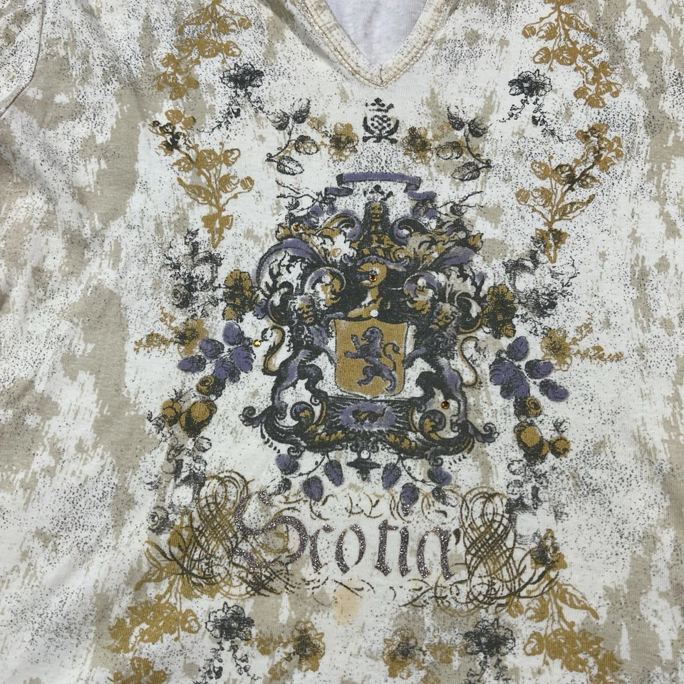 Vintage Cherokee Floral Top Flare Sleeve Y2K Whimsy Fairy Grunge Womens XL - Image 2 of 4