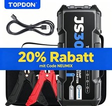 TOPDON JS3000 3000A 24000mAh 12V Auto Starthilfe Jump Starter Booster Powerbank