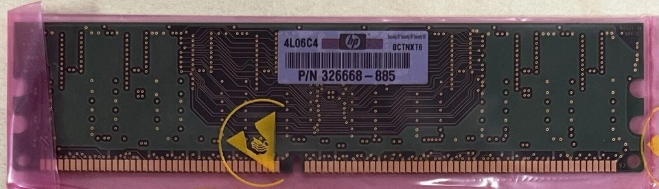 HP 326668-885 Hynix 512MB PC3200U-30330 HYMD564646CP8J-D43 RAM   Ref00147 - Image 3 of 4