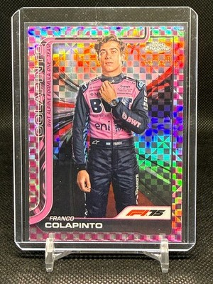 Franco Colapinto 2025 Topps Chrome Formula 1 Portrait Pink Checker 109/250 #15
