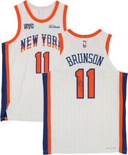 Jalen Brunson New York Knicks Signed Nike 2024-25 City Edition Authentic Jersey