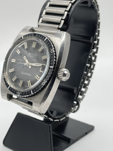 Reloj Automático Mulco Vintage Escafandra Años 70 Suizo Buceo Reparado - Imagen 2 de 9