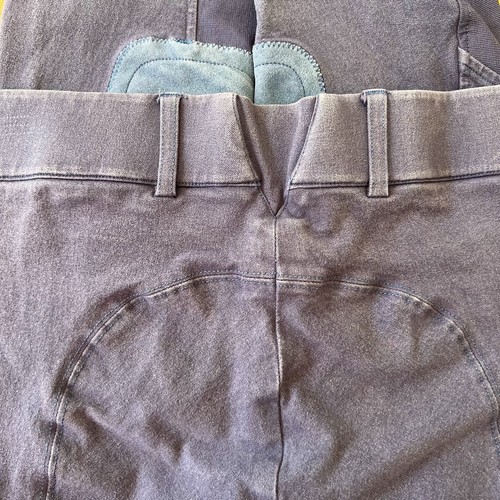 Ariat Breeches Women 28L Heritage Knee Patch Equestrian Riding Pant. Blue - Picture 3 of 5